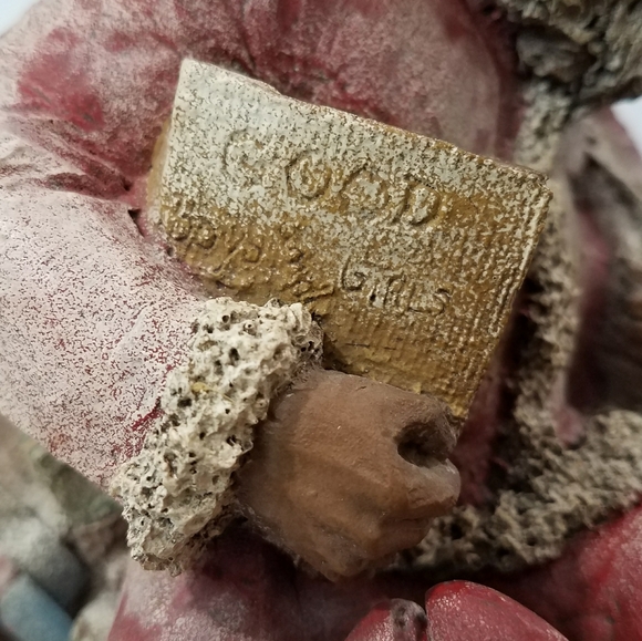 VTG CAIRN CHRISTMAS 1983 CLARK GNOME SANTA II HOLDING GOOD BOYS & GIRLS BOOK #56 - Picture 3 of 9